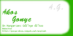 akos gonye business card